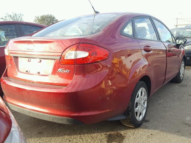 3FADP4BJ1DM132123 - 2013 FORD FIESTA SE RED photo 4