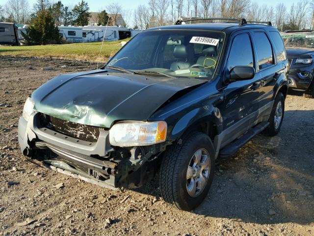 1FMYU02181KC67918 - 2001 FORD ESCAPE XLS GREEN photo 2