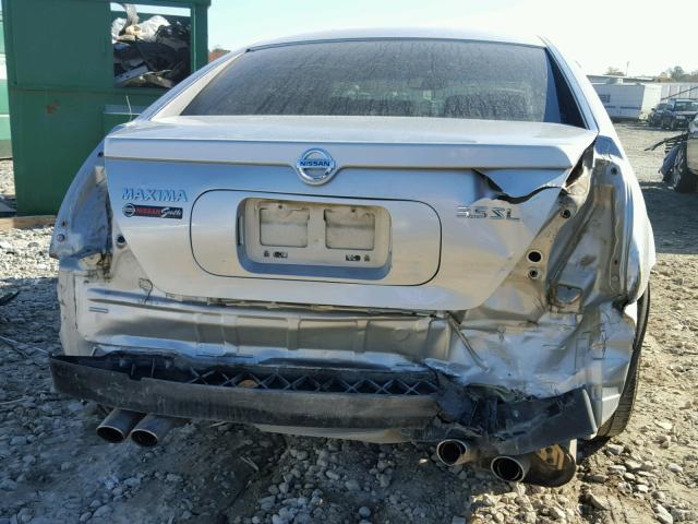 1N4BA41E45C827552 - 2005 NISSAN MAXIMA SE SILVER photo 9