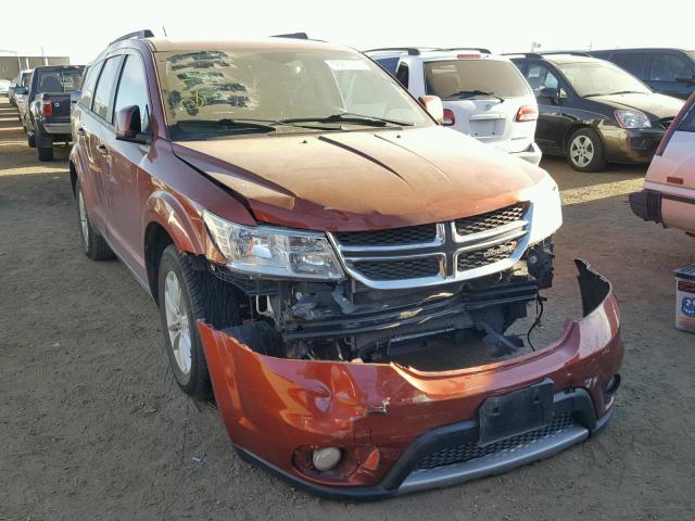 3C4PDDBG3ET144463 - 2014 DODGE JOURNEY SX ORANGE photo 1