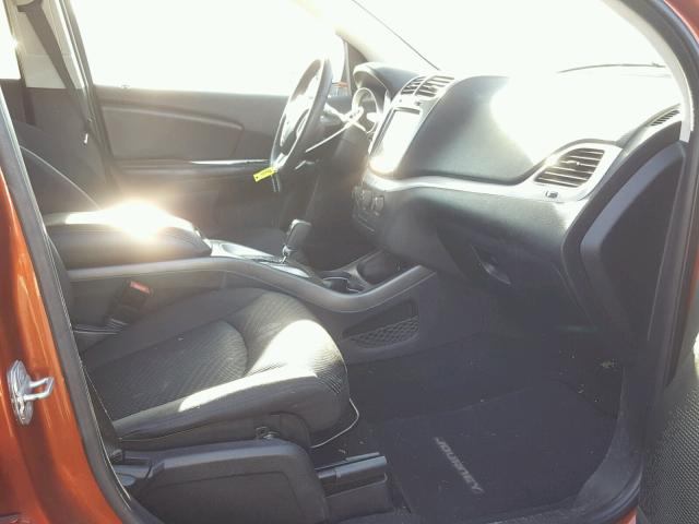 3C4PDDBG3ET144463 - 2014 DODGE JOURNEY SX ORANGE photo 5