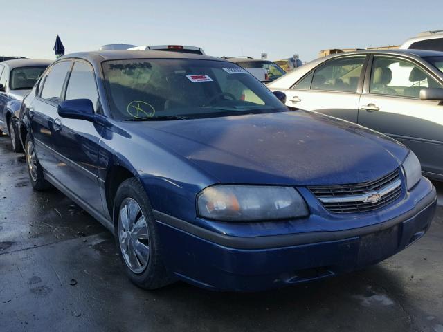 2G1WF52E359145179 - 2005 CHEVROLET IMPALA BLUE photo 1