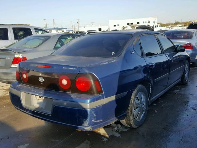 2G1WF52E359145179 - 2005 CHEVROLET IMPALA BLUE photo 4