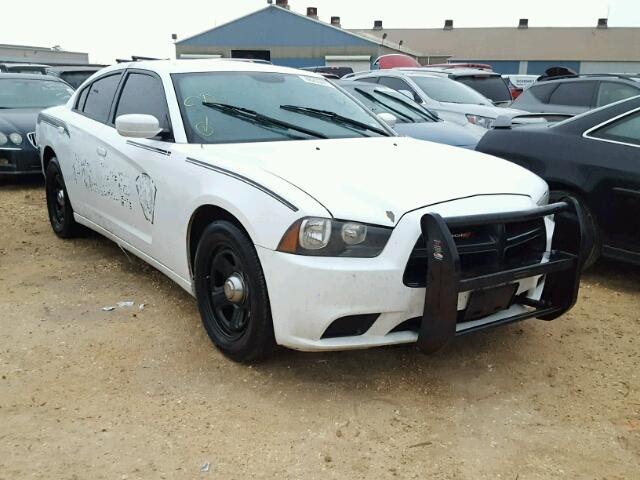 2C3CDXAT4DH694894 - 2013 DODGE CHARGER PO WHITE photo 1