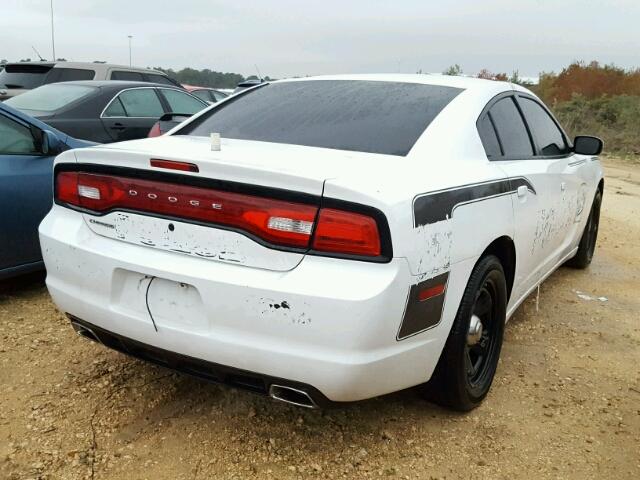 2C3CDXAT4DH694894 - 2013 DODGE CHARGER PO WHITE photo 4