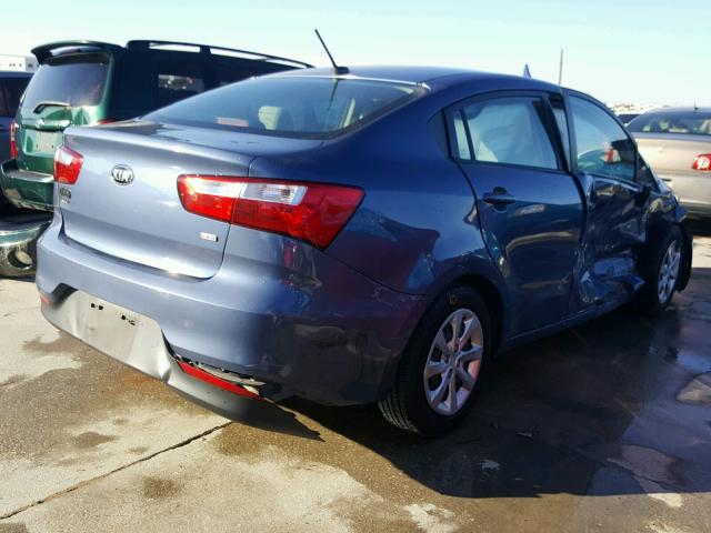 KNADM4A33G6552537 - 2016 KIA RIO LX Կապույտ լուսանկար 4