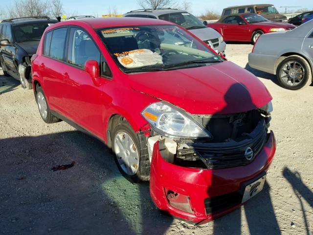 3N1BC1CP8AL444958 - 2010 NISSAN VERSA S RED photo 1