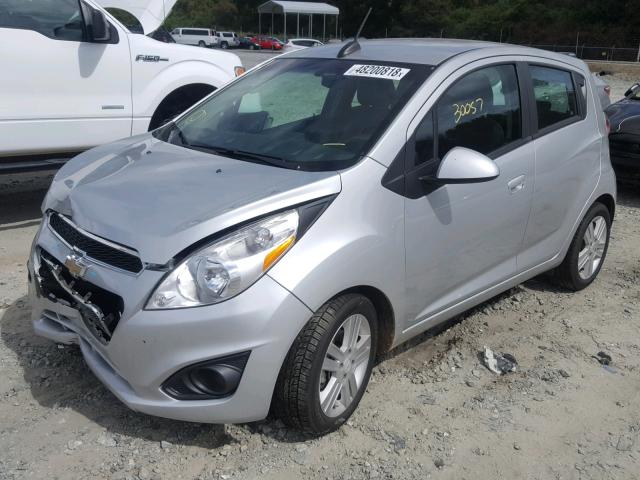 KL8CB6S95FC794709 - 2015 CHEVROLET SPARK LS SILVER photo 2