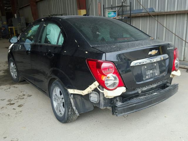 1G1JC5SH8E4148739 - 2014 CHEVROLET SONIC LT BLACK photo 3