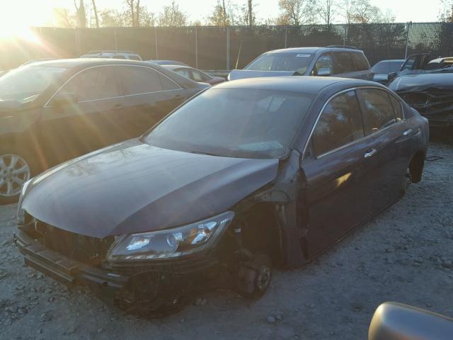 1HGCR2F3XFA073381 - 2015 HONDA ACCORD LX BLUE photo 2