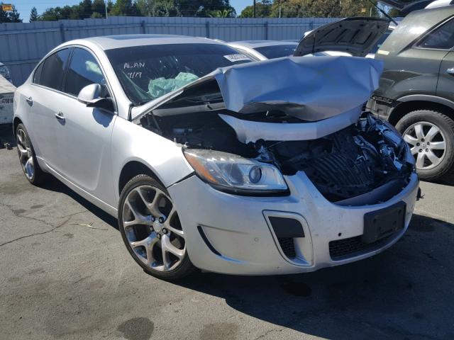 2G4GV5GVXC9126368 - 2012 BUICK REGAL GS SILVER photo 1