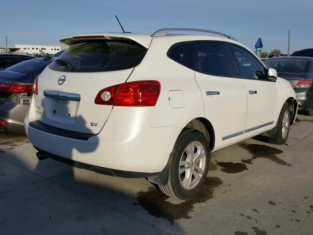 JN8AS5MT2CW272989 - 2012 NISSAN ROGUE S WHITE photo 4