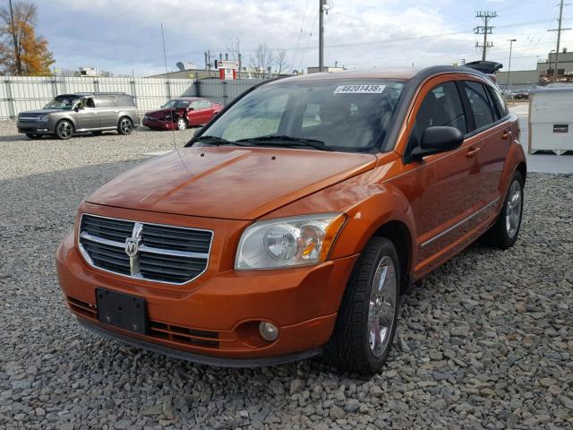 1B3CB8HB2BD238490 - 2011 DODGE CALIBER RU ORANGE photo 2