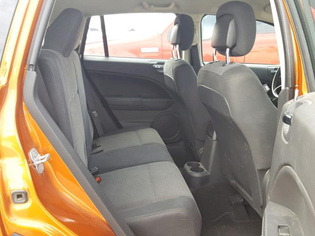 1B3CB8HB2BD238490 - 2011 DODGE CALIBER RU ORANGE photo 6