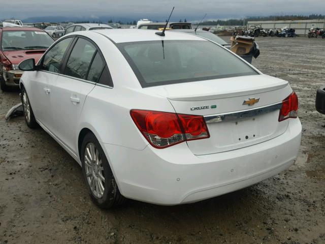 1G1PJ5SC5C7217094 - 2012 CHEVROLET CRUZE ECO WHITE photo 3