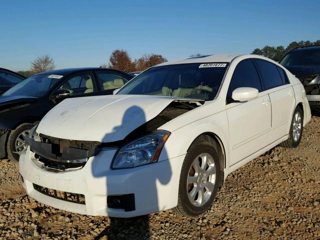 1N4BA41E57C853113 - 2007 NISSAN MAXIMA SE WHITE photo 2