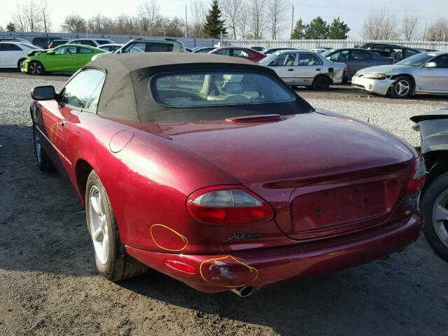 SAJGN2740VC005145 - 1997 JAGUAR XK8 RED photo 3