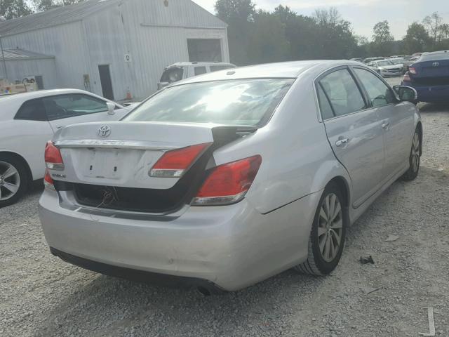 4T1BK3DB0BU372087 - 2011 TOYOTA AVALON BAS SILVER photo 4