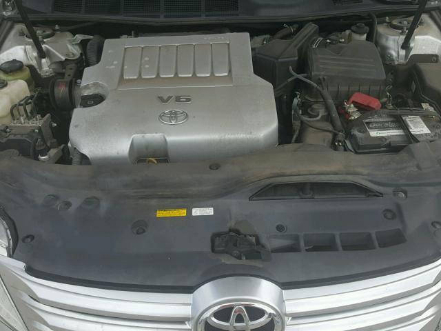 4T1BK3DB0BU372087 - 2011 TOYOTA AVALON BAS SILVER photo 7