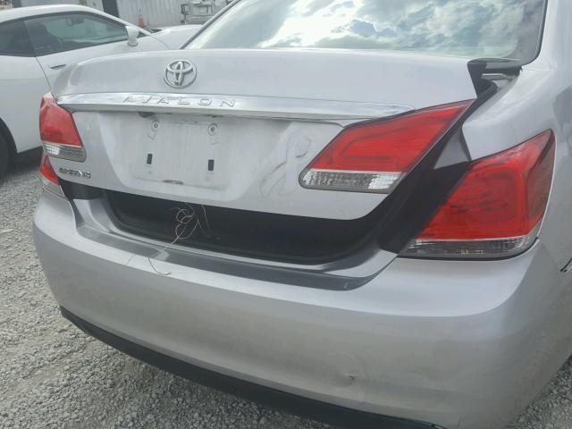 4T1BK3DB0BU372087 - 2011 TOYOTA AVALON BAS SILVER photo 9