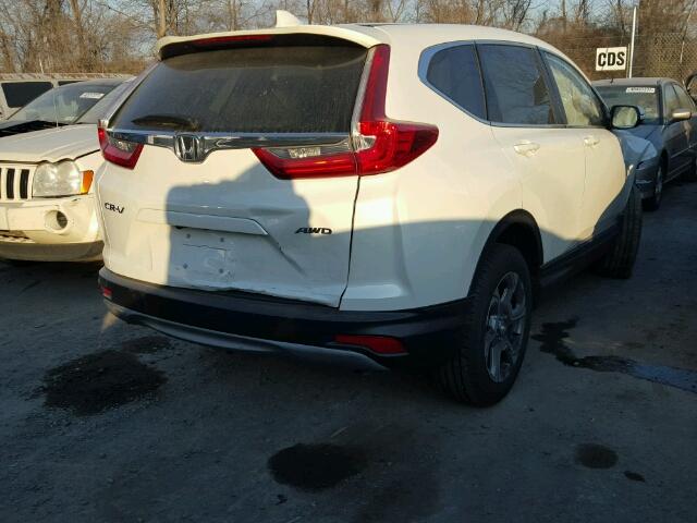 5J6RW2H88HL045560 - 2017 HONDA CR-V EXL WHITE photo 4