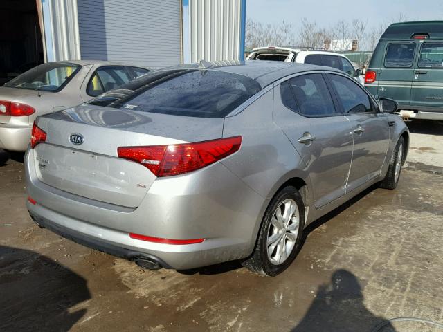 5XXGM4A70CG033430 - 2012 KIA OPTIMA LX SILVER photo 4