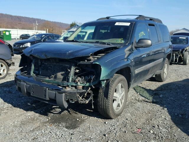 1GNET16S746158759 - 2004 CHEVROLET TRAILBLAZE GREEN photo 2