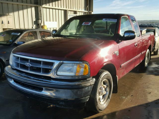 1FTZX17W7WKB98656 - 1998 FORD F150 MAROON photo 2