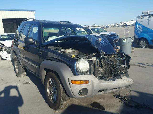 1J4GK48K73W523789 - 2003 JEEP LIBERTY SP BLUE photo 1