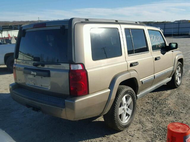 1J8HG48N26C293468 - 2006 JEEP COMMANDER GOLD photo 4