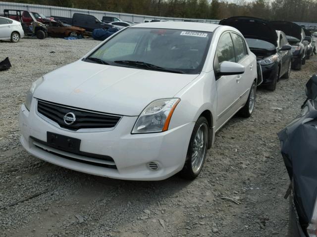 3N1AB6AP2CL655705 - 2012 NISSAN SENTRA 2.0 WHITE photo 2