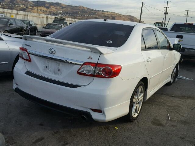 5YFBU4EE0DP123172 - 2013 TOYOTA COROLLA BA WHITE photo 4