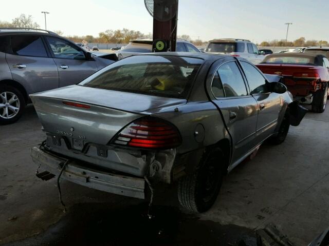 1G2NF52F12C126537 - 2002 PONTIAC GRAND AM S GRAY photo 4