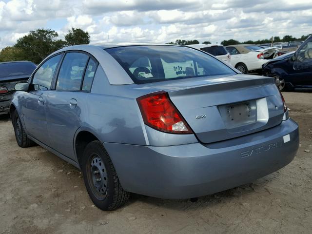 1G8AJ52F93Z100480 - 2003 SATURN ION LEVEL BLUE photo 3