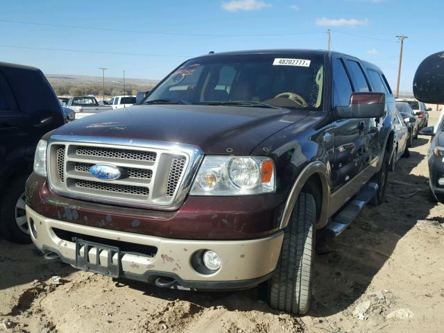 1FTPW14V48KB30369 - 2008 FORD F150 SUPER BROWN photo 2