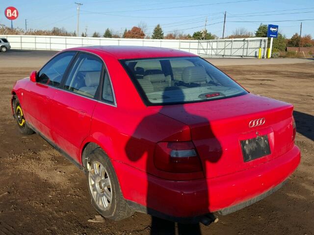 WAUED68D3WA085548 - 1998 AUDI A4 2.8 QUA RED photo 3