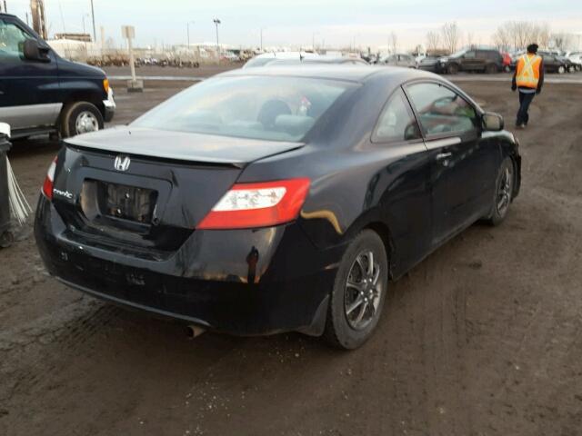 2HGFG12616H009440 - 2006 HONDA CIVIC LX BLACK photo 4