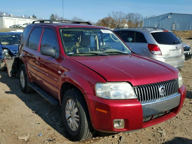 4M2YU57Z35DJ10608 - 2005 MERCURY MARINER RED photo 1