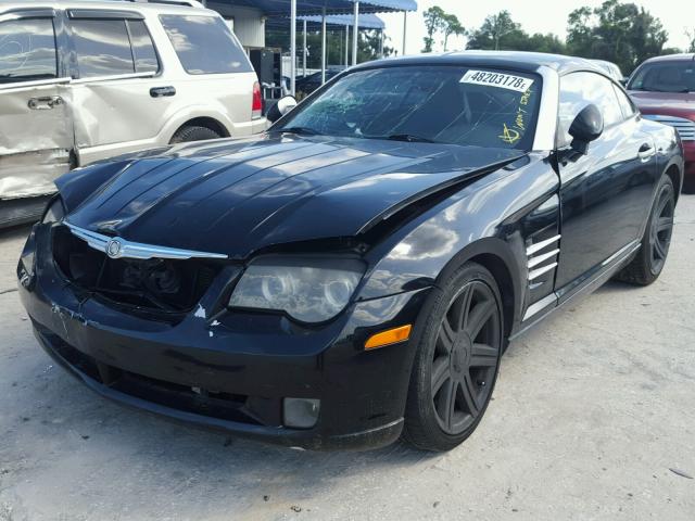 1C3AN69L54X006562 - 2004 CHRYSLER CROSSFIRE BLACK photo 2