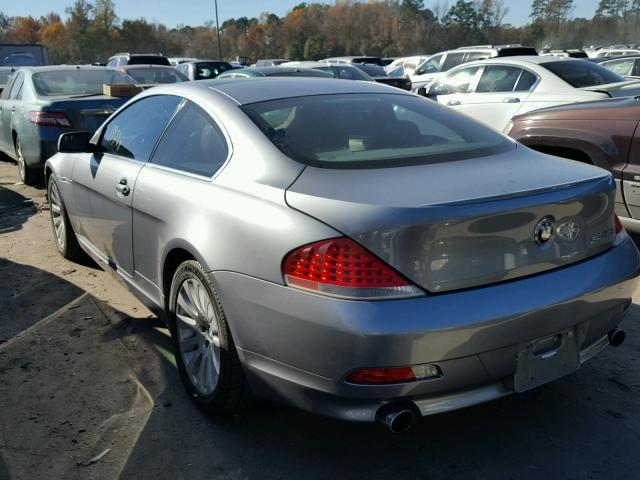 WBAEH73494B189728 - 2004 BMW 645 CI AUT GRAY photo 3