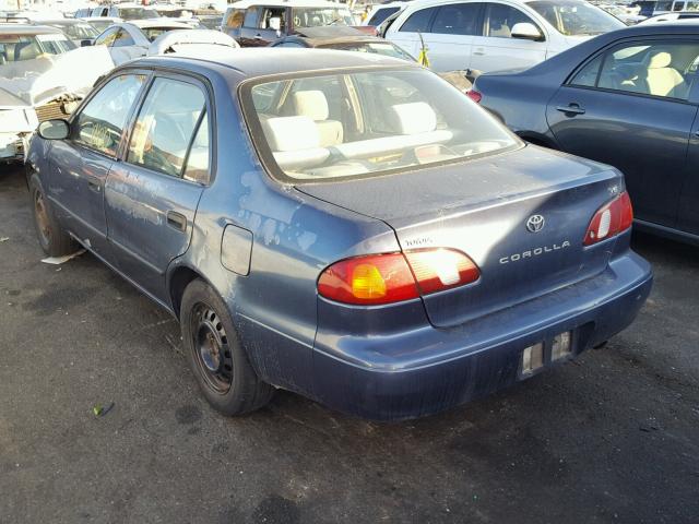 1NXBR12E6YZ380913 - 2000 TOYOTA COROLLA VE BLUE photo 3