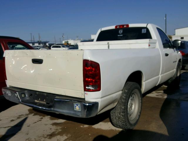 1D7HA16N56J220025 - 2006 DODGE RAM 1500 S WHITE photo 4