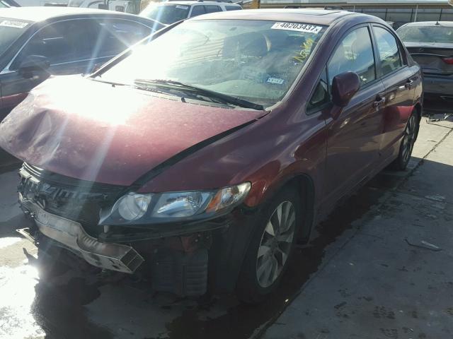 2HGFA1F89AH533196 - 2010 HONDA CIVIC EX 勃艮第红 照片 2