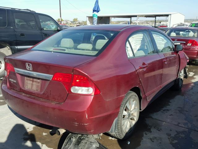 2HGFA1F89AH533196 - 2010 HONDA CIVIC EX 勃艮第红 照片 4