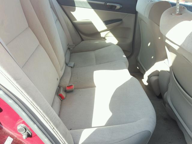 2HGFA1F89AH533196 - 2010 HONDA CIVIC EX 勃艮第红 照片 6