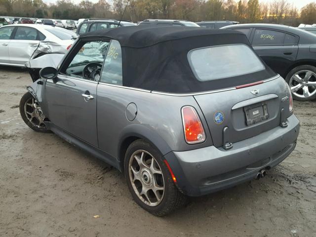 WMWRH33567TJ44165 - 2007 MINI COOPER S GRAY photo 3