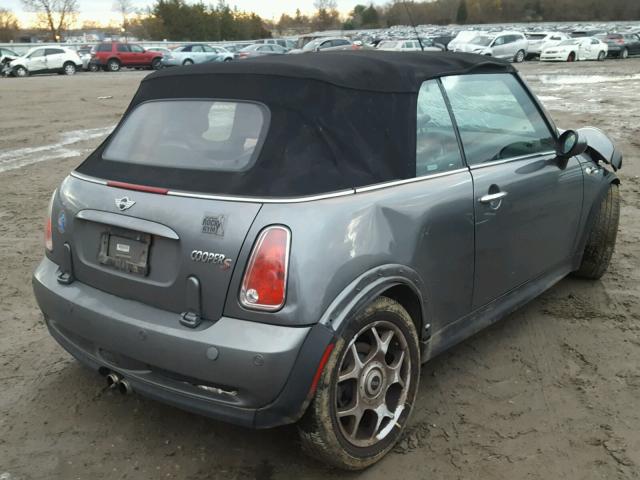 WMWRH33567TJ44165 - 2007 MINI COOPER S GRAY photo 4