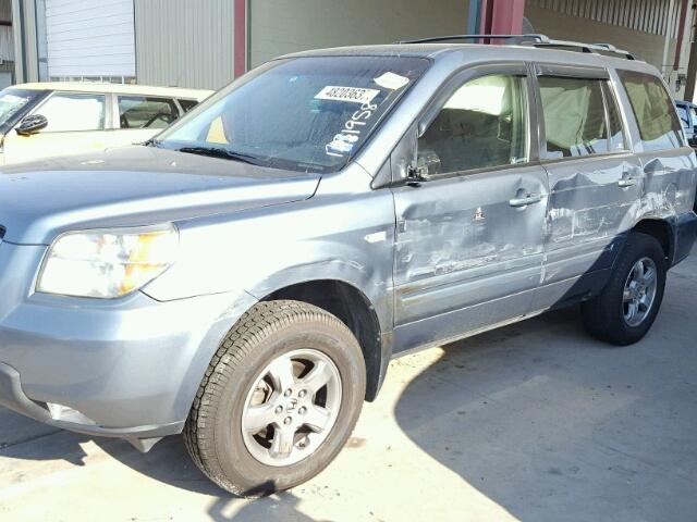 2HKYF18496H558522 - 2006 HONDA PILOT EX BLUE photo 9