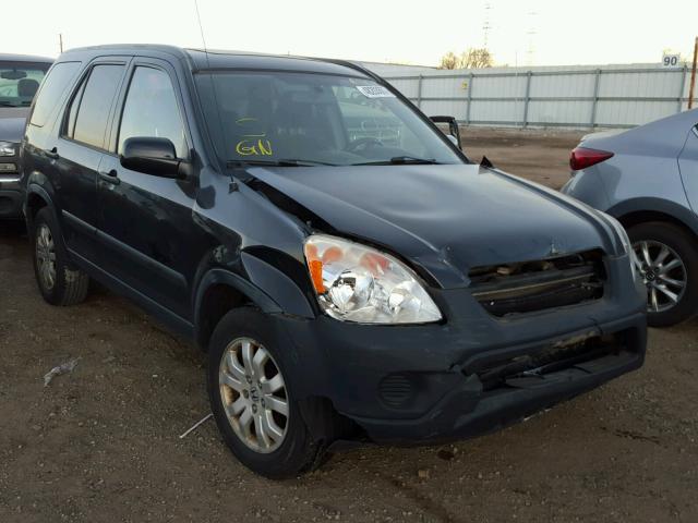 JHLRD78895C056610 - 2005 HONDA CR-V EX BLACK photo 1