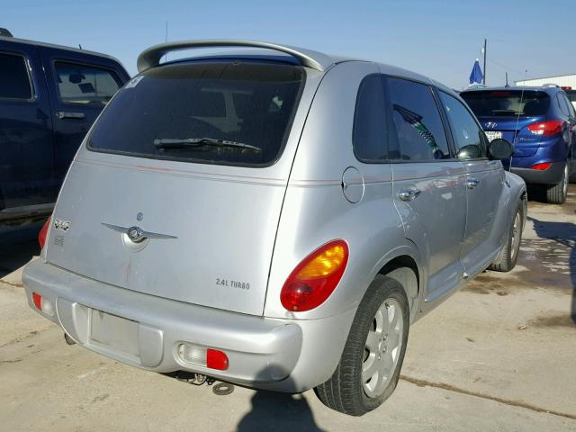 3C8FY68875T523184 - 2005 CHRYSLER PT CRUISER SILVER photo 4